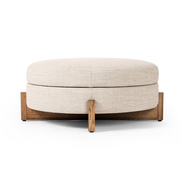 Regan 39" Wide Round Storage Ottoman | Joss & Main